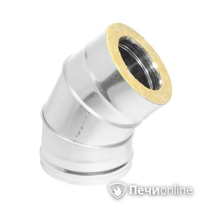 Колено 135° (45°) Теплов и Сухов Отвод Термо 45* ОТ-Р 430-0.5/оцинковка D115/180 в Оренбурге