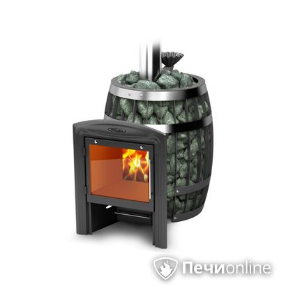 Дровяная банная печь TMF Саяны II Carbon Витра ЗК в Оренбурге