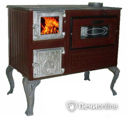 Отопительно-варочная печь МастерПечь ПВ-06 с духовым шкафом, 7.5 кВт в Оренбурге