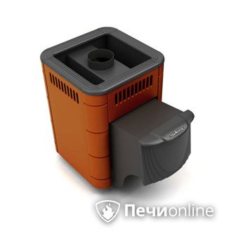 Дровяная банная печь TMF Оса Carbon терракота дверь антрацит в Оренбурге