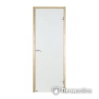 Дверь для бани Harvia Стеклянная дверь для сауны 7/19 коробка сосна сатин D71905М в Оренбурге